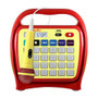 HamiltonBuhl® Juke24 - Portable, Digital Jukebox with CD Player and Karaoke Player - RED/YELLOW