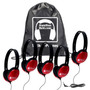 HamiltonBuhl Sack-O-Phones, 5 Red PrimoHeadphones