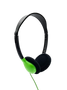 HamiltonBuhl Personal On-Ear Stereo Headphone  GREEN - 200 Pack