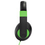 Smart-Trek Deluxe Stereo Headphone with Green Accents, In-Line Volume Control and 3.5mm TRS Plug - 50 Pack