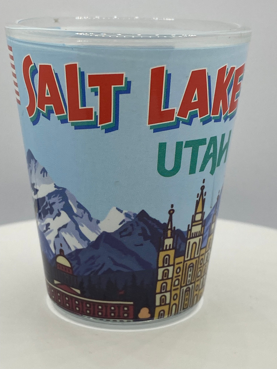 "Salt Lake City" Utah Shot Glass 2 oz 50 State Souvenirs