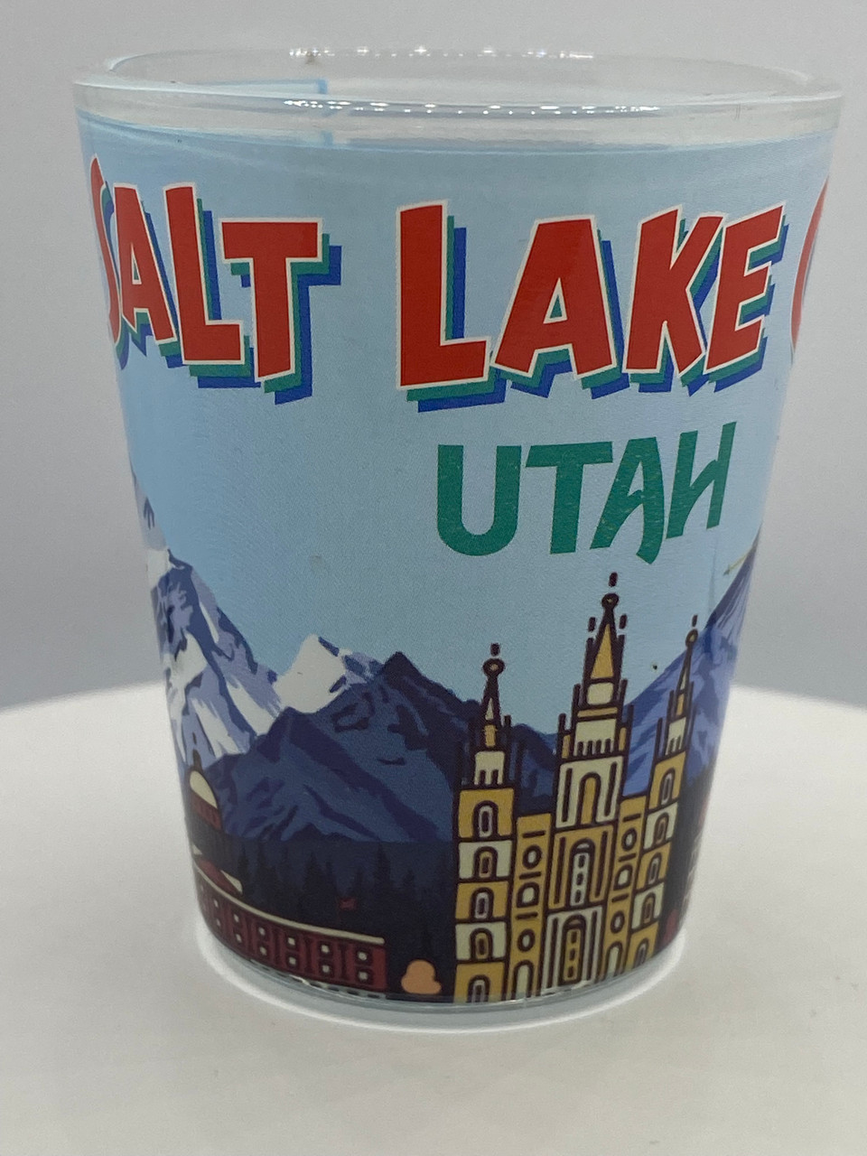 "Salt Lake City" Utah Shot Glass 2 oz 50 State Souvenirs