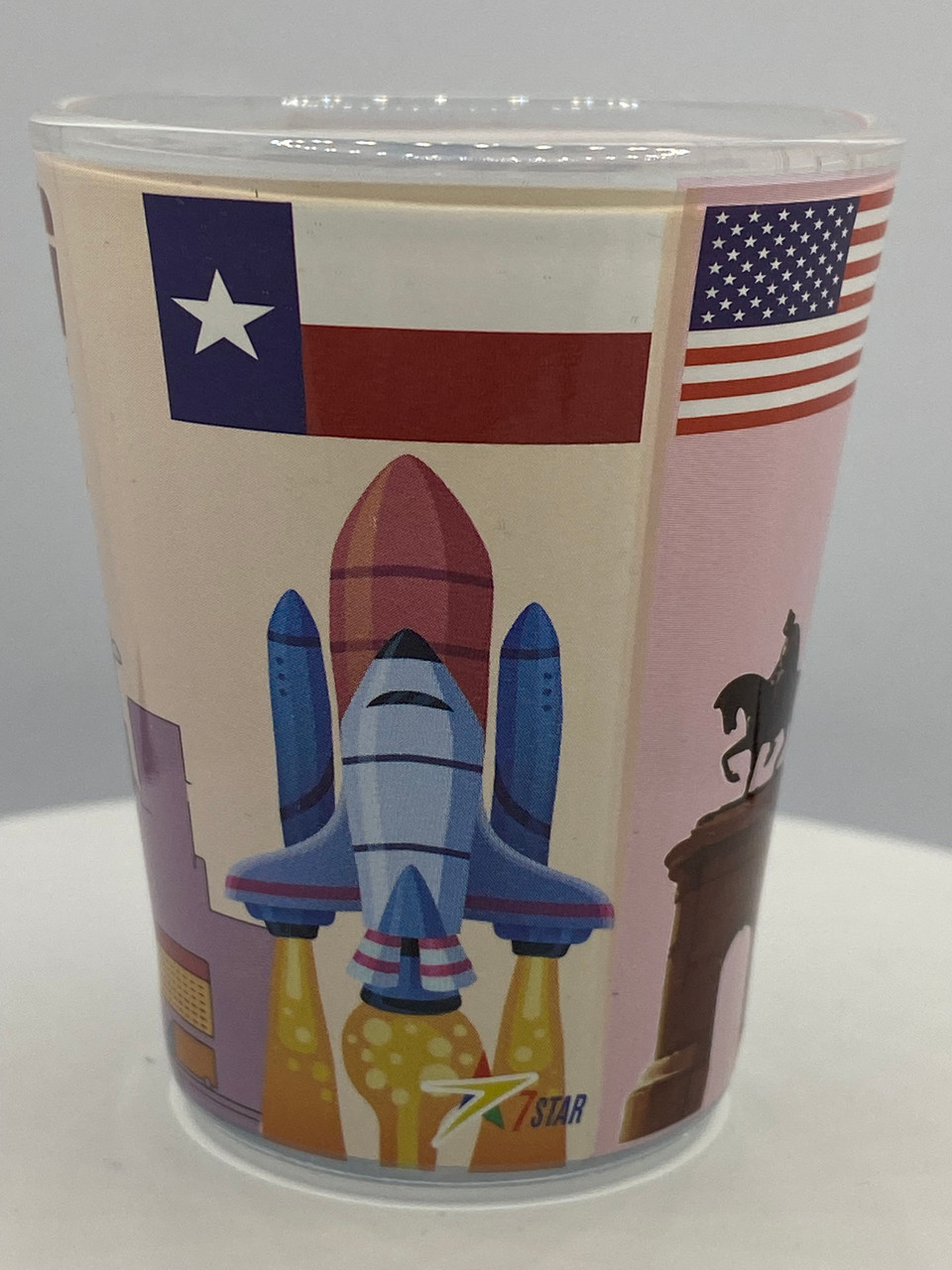 "Houston" Texas Shot Glass 2 oz 50 State Souvenirs