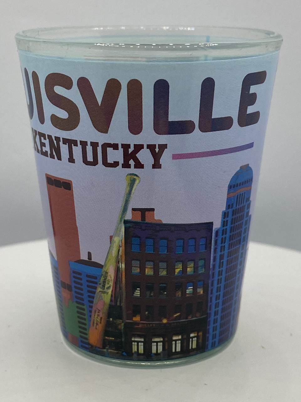 "Louisville" Kentucky Shot Glass 2 oz 50 State Souvenirs