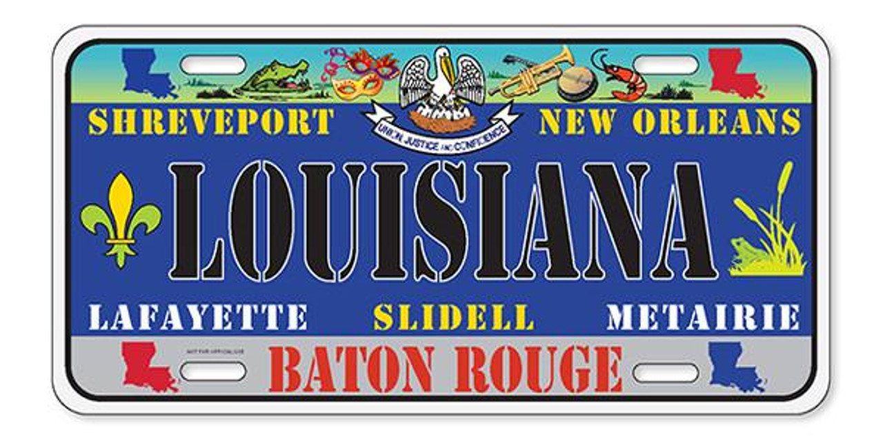 LSU Louisiana State License Plate Novelty Wholesale Key Chain