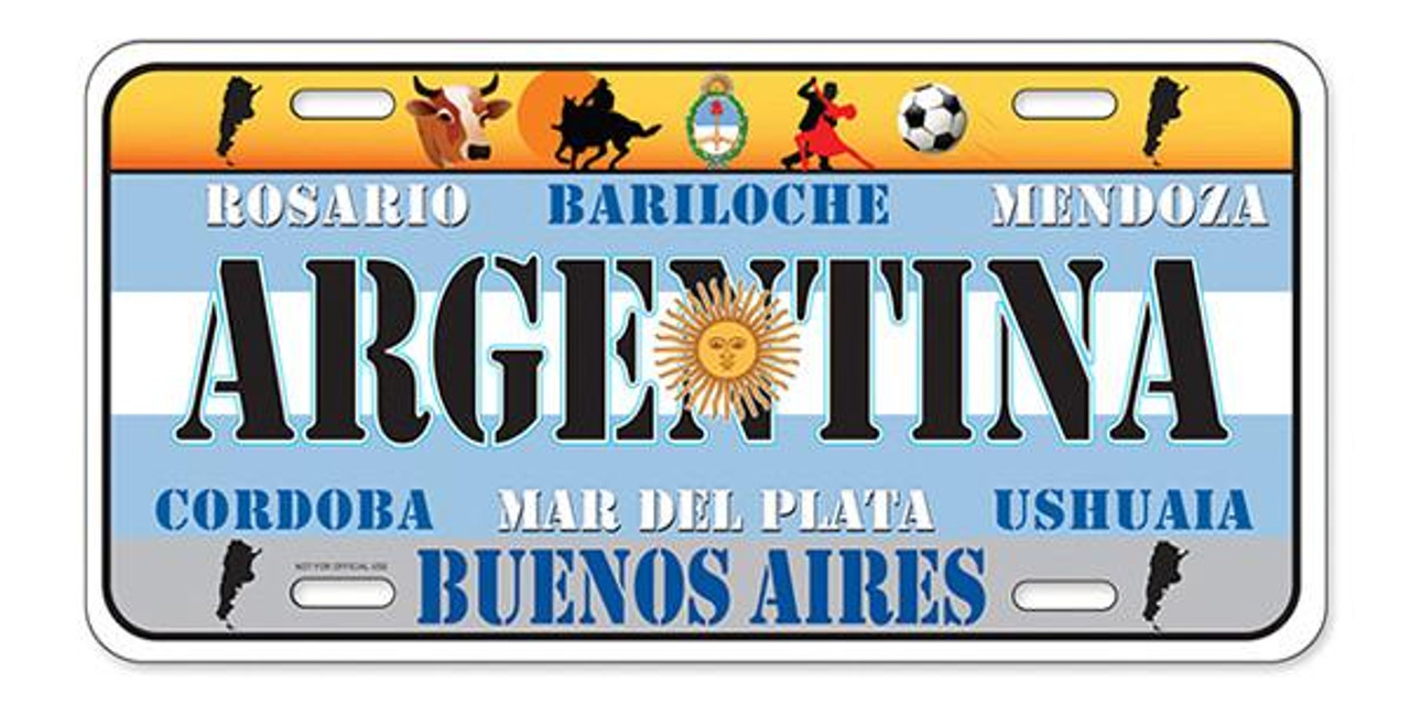 License Plate Argentina 6