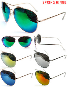 Aviator Style Sunglass Mirror Assorted Colors - Each Aviator Style Sunglass Mirror Assorted Colors - Each