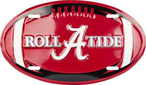 Alabama Crimson Tide Football OVAL License Plate 6"x12"
