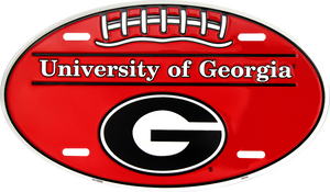 Georgia Bulldog Oval - Aluminum Car Tag 12" x 6" Georgia Bulldog Oval - Aluminum Car Tag 12" x 6"