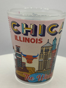 "Chicago" Illinois Shot Glass 2 oz