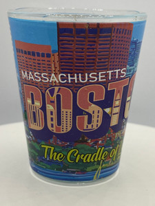 "Boston" Massachusetts Shot Glass 2 oz