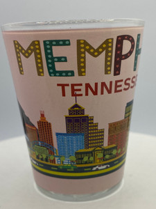 "Memphis" Tennessee Shot Glass 2 oz