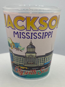 "Jackson" Mississippi Shot Glass 2 oz