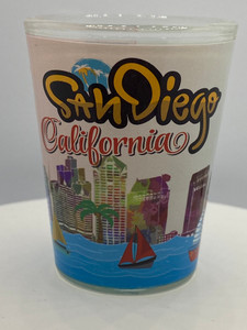 "San Diego" California Shot Glass 2 oz