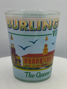 "Burlington" Vermont Shot Glass 2 oz