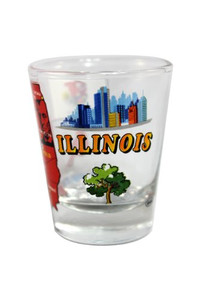State Shot Glass Illinois - IL State Shot Glass Illinois - IL