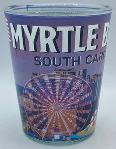 "Myrtle Beach" South Carolina Shot Glass 2 oz "Myrtle Beach" South Carolina Shot Glass 2 oz