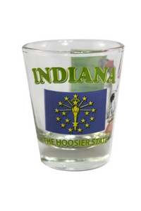 State Shot Glass Indiana - IN State Shot Glass Indiana - IN