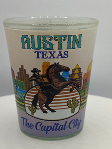"Austin" Texas Shot Glass 2 oz