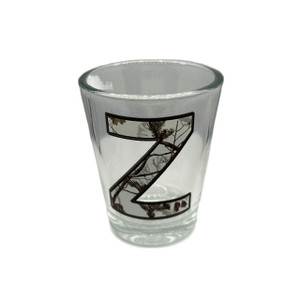 Camouflage Alphabet 'Z' Collection Shot Glass 2 Oz Camouflage Alphabet 'Z' Collection Shot Glass 2 Oz