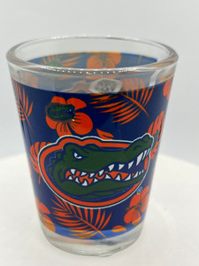 Florida Gators Tropical Blue Orange Shot Glass - 2 oz Florida Gators Tropical Blue Orange Shot Glass - 2 oz