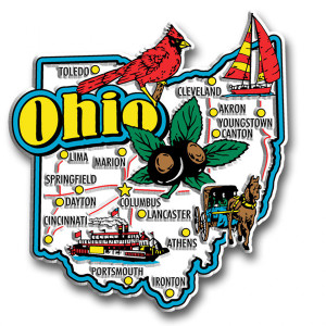 Super Jumbo Ohio - OH State Magnets Super Jumbo Ohio - OH State Magnets