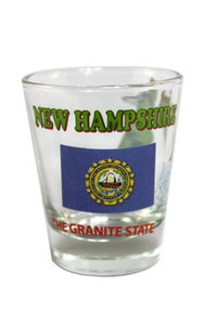 State Shot Glass New Hampshire - NH State Shot Glass New Hampshire - NH
