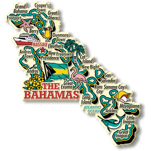 Bahamas Country Jumbo Magnet Collectible Souvenir Made in USA
