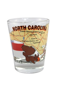 State Shot Glass North Carolina - NC State Shot Glass North Carolina - NC