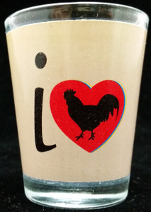 Funny Shot Glass "I LOVE COCK" 2 oz Funny Shot Glass "I LOVE COCK" 2 oz