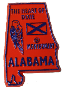 State Magnet Alabama - AL - 2D State Magnet Alabama - AL - 2D