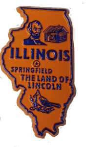 State Magnet Illinois - IL - 2D State Magnet Illinois - IL - 2D