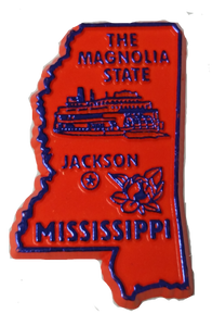 Magnet Mississippi - MS - 2D Magnet Mississippi - MS - 2D