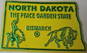Magnet New Dakota - ND  - 2D Magnet New Dakota - ND  - 2D