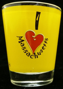 State Shot Glass I Love MA