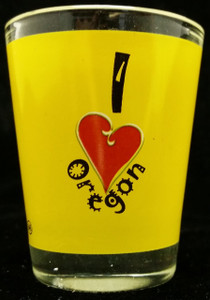 State Shot Glass I Love OR State Shot Glass I Love OR