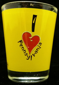 State Shot Glass I Love PA