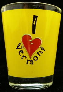 State Shot Glass I Love VT State Shot Glass I Love VT