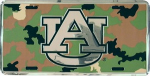 Auburn Tigers - UA Metal Camouflage Car Plate 12" x 6"
