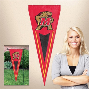 Maryland Terrapins - Applique & Embroidered Pennant - Size: 34" X 14" Maryland Terrapins - Applique & Embroidered Pennant - Size: 34" X 14"
