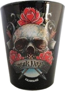 Black Shot glass "Speak No Evil" 2 oz Black Shot glass "Speak No Evil" 2 oz