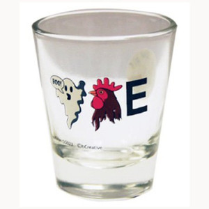 Shot glass "Cock (Symbol)" 2 oz Shot glass "Cock (Symbol)" 2 oz