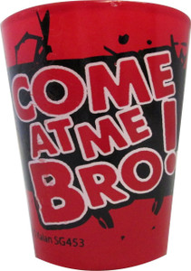 Pink Shot glass "Come at me Bro!" 2 oz Pink Shot glass "Come at me Bro!" 2 oz