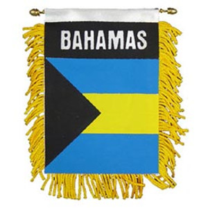 Mini Banners Country 'Bahamas' Size: 4" x 6"
