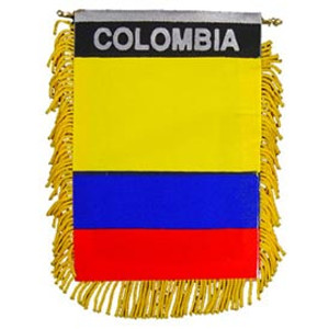 Mini Banners Country 'Colombia' Size: 4" x 6" Mini Banners Country 'Colombia' Size: 4" x 6"