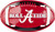Alabama Crimson Tide Football OVAL License Plate 6"x12"