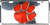 Clemson Tigers Super Stock License Plate 12" x 6"