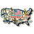United State of America-USA Jumbo Magnet Collectible Souvenir Made in USA