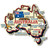 Australia Country Jumbo Magnet Collectible Souvenir Made in USA