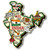 India Country Jumbo Magnet Collectible Souvenir Made in USA